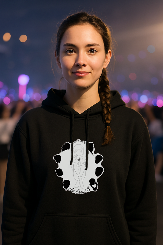 Klassischer Unisex Hoodie "i sail with the Great 8" female