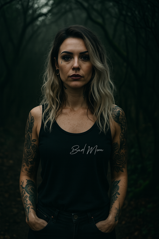 Unisex Tank Top aus Bio-Baumwolle "Bad Mom