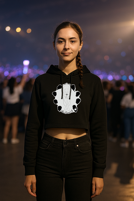 Damen Cropped Hoodie "i sail with the Great 8" female
