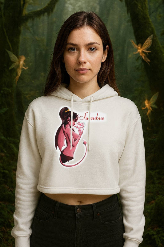 Damen Cropped Hoodie "Succubus"